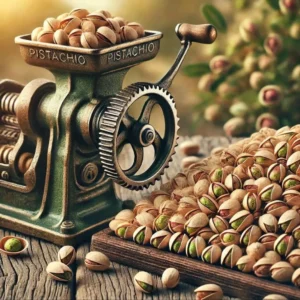 تصویر شماتیک فرآوری پسته